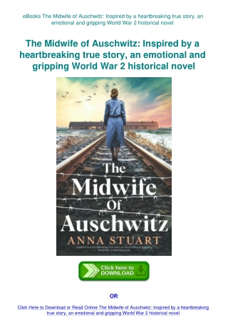 eBooks The Midwife of Auschwitz Inspired by a heartbreaking true story  an emotional and gripping Wo