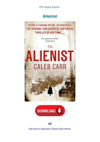 PDF Books Alienist
