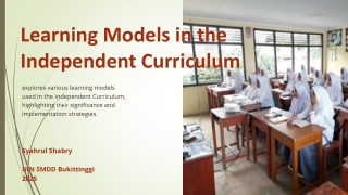 Learning-Models-in-the-Independent-Curriculum