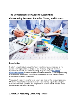 The Comprehensive Guide to Accounting Outsourcing Services_ Benefits, Types, and Process