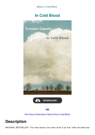 eBook In Cold Blood
