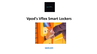 Vpod's Vflex Smart Lockers
