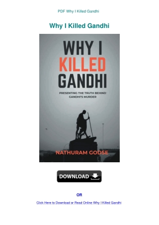 PDF Why I Killed Gandhi