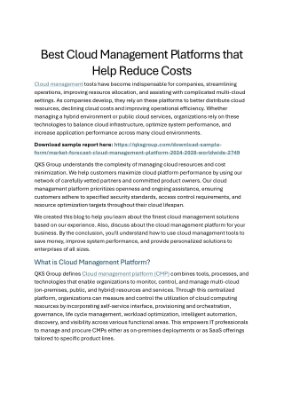 Cloud Management Platforms pdf