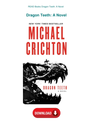 READ Books Dragon Teeth A Novel
