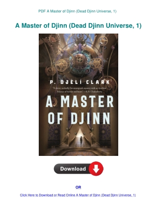 PDF A Master of Djinn (Dead Djinn Universe  1)