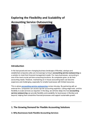 Exploring the Flexibility and Scalability of Accounting Service Outsourcing