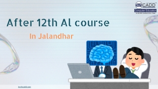 After 12th AI Course in Jalandhar