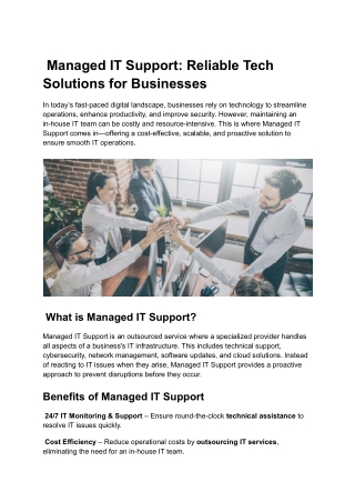 _Managed IT Support_ Reliable Tech Solutions for Businesses n