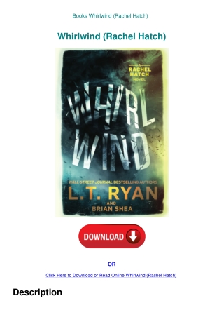 Books Whirlwind (Rachel Hatch)