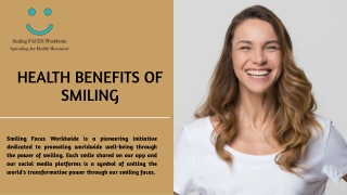 Health Benefits of Smiling-Smiling Faces Worldwide