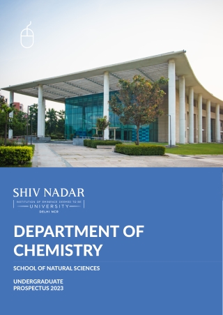 Pursue a B.Sc in Chemistry at Shiv Nadar University for an Engaging and Innovati