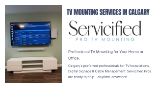 TV Mounting Services In Calgary