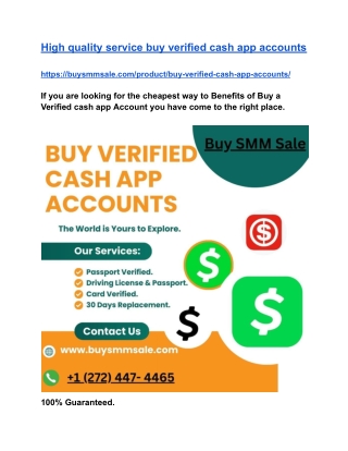 Top Place To Buying Verified Cash App Accounts