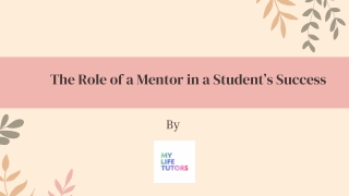 The Role of a Mentor in a Student’s Success (1)
