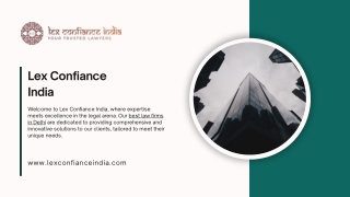 Trusted Real Estate Lawyer India Services at Lex Confiance India