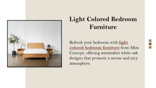 Light Colored Bedroom Furniture