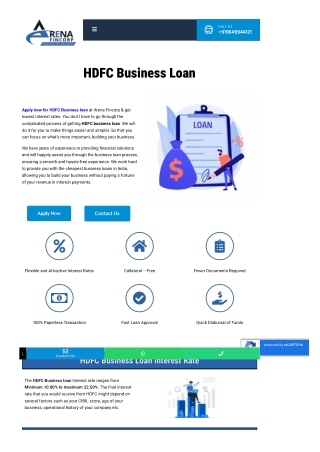 Unlock Growth with HDFC Business Loan: Flexible Financing for Your Business Need