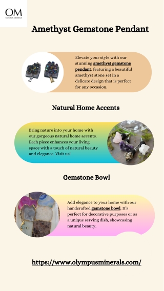 Amethyst Gemstone Pendant