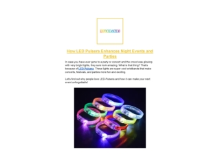 How LED Pulsera Enhances Night Events and Parties_00001