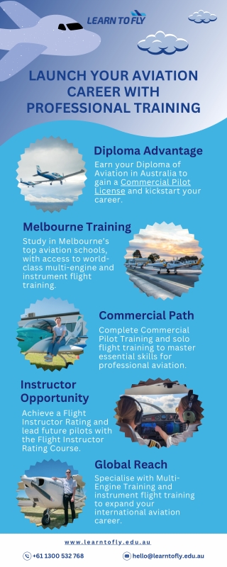 Launch Your Aviation Career with Professional Training | Learn To Fly Melbourne