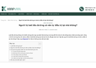 Người bị loét tiểu đường có nên tự điều trị tại nhà không?