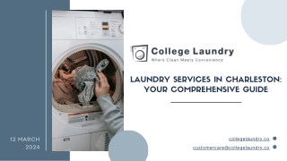 Laundry Services in Charleston Your Comprehensive Guide