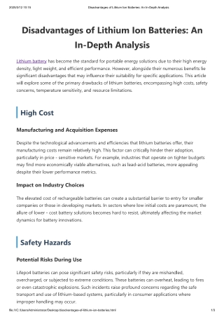 disadvantages-of-lithium-ion-batteries