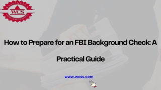 How to Prepare for an FBI Background Check: A Practical Guide