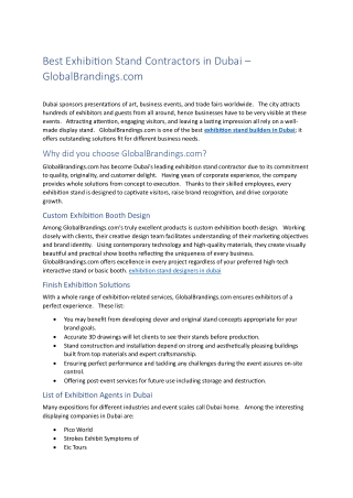 exhibition booth design