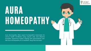 Expert Homeopathy Doctor in India – Aura Homeopathy for Natural Healing