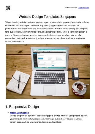 Website Design Templates Singapore