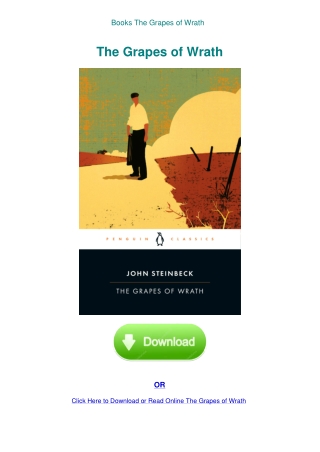 Books The Grapes of Wrath