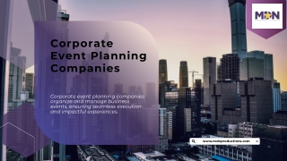 Corporate Event Planning Companies: Transforming Business Gatherings