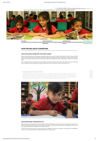 How we Balance Homework _ Piet Sanskriti School