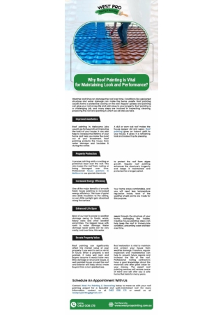 Why Roof Painting is Vital for Maintaining Look and Performance?