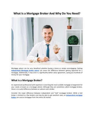 What Is a Mortgage Broker And Why Do You Need - Mountview Financial Solutions