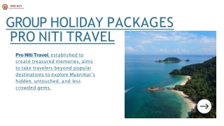 Group Holiday Packages