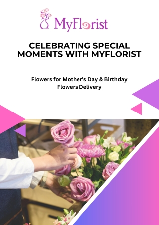 My Florist: Beautiful Birthday Flowers Delivered Fresh to Their Door!
