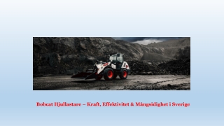 Bobcat Hjullastare – Kraft, Effektivitet & Mångsidighet i Sverige