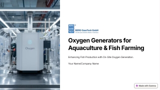 Challenges in Oxygen Supply for Fish Farming