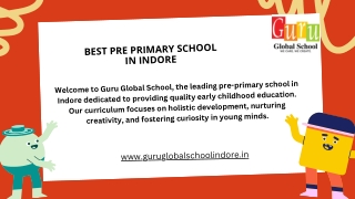 Guru Global School – A Leading Preschool in Indore for Early Learning
