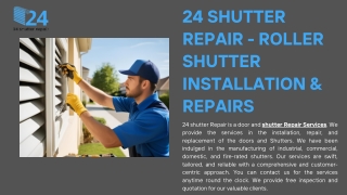 24 Shutter Repair - Roller Shutter Installation & Repairs