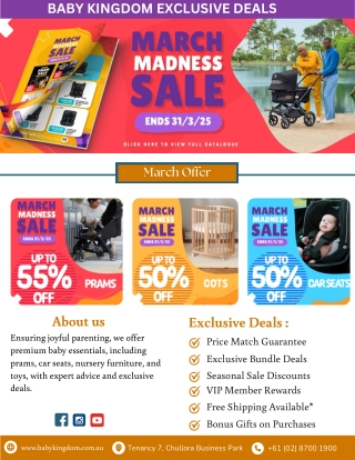 Exclusive March Madness Offers Save on Strollers Car Seats and More
