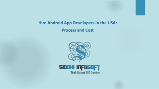 Hire Android App Developers in the USA Process and Cost