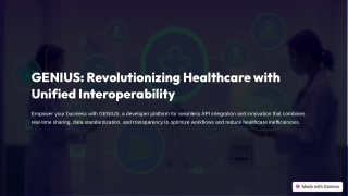 GENIUS – Powerful Developer Platform for Scalable & Secure Integrations