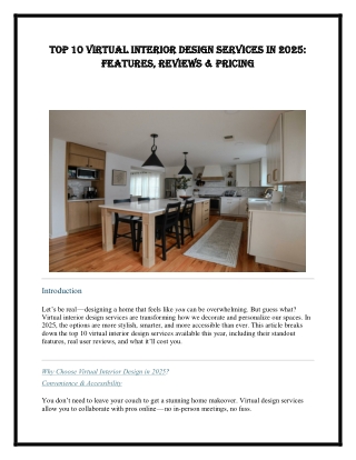 Top 10 Virtual Interior Design Services in 2025 Features, Reviews & Pricing