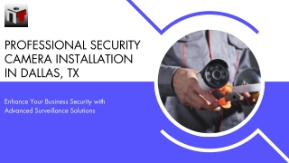 Professional Security Camera Installation in Dallas, TX | Ighty Support