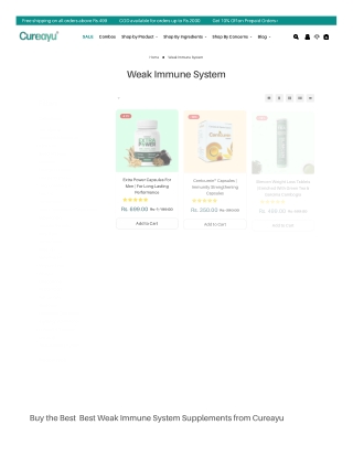 Buy Immune Support Supplements for Better Immunity | Cureayu