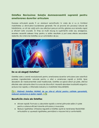 Osteflex Revizuirea